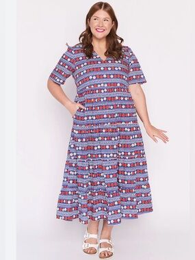 Marley Adoring little party Apples Cotton short sleeve Dress size 22